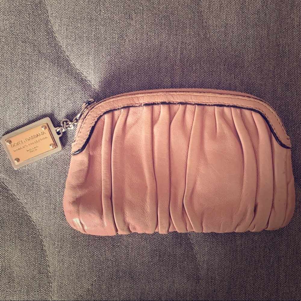 Dolce&Gabbana soft pink lamb leather wallet